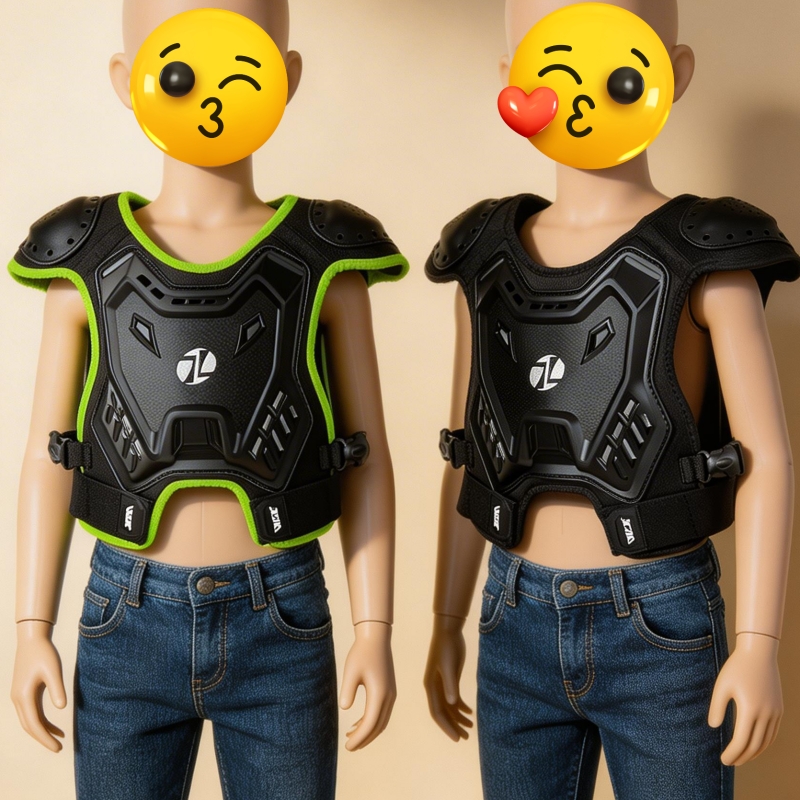 Motorcycle Gear Kids - Colete de Proteção Infantil para Motocicleta,