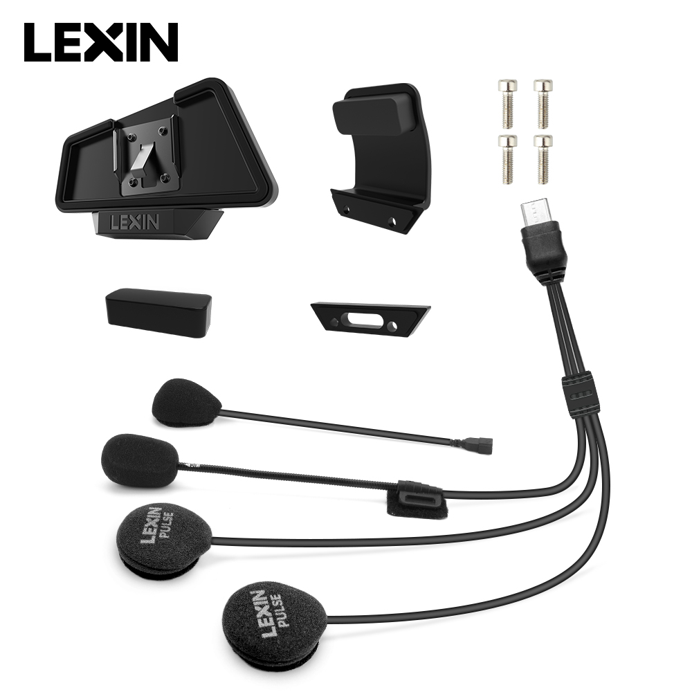 Intercom Headset Helmet - LEXIN-MeshCom Intercomunicador Mesh com Headset e