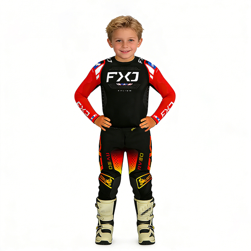 Motorcycle Gear Kids - Roupa infantil para motocross, camisa e