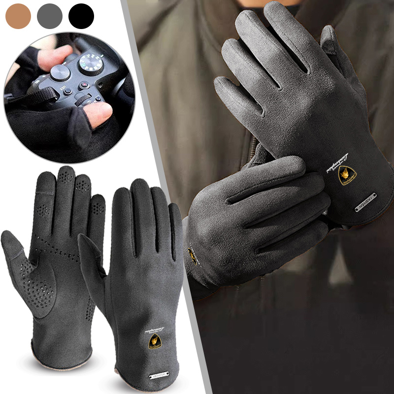 Motorcycle Gear Gloves - Luvas antiderrapantes para motocicleta, com capa