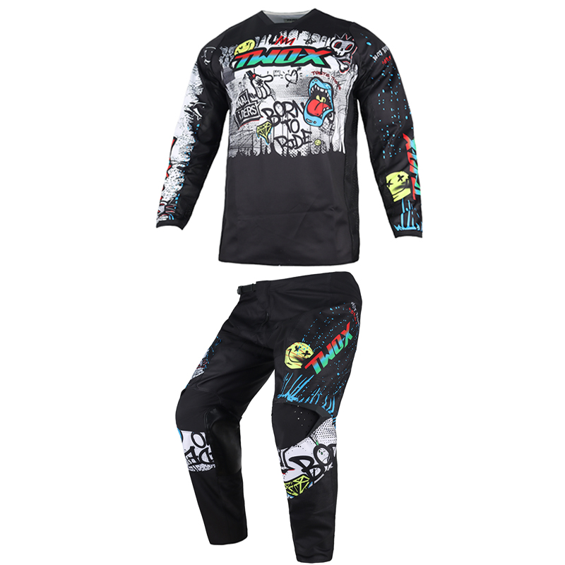 Motorcycle Gear Kids - Conjunto de Roupa de Motocross para