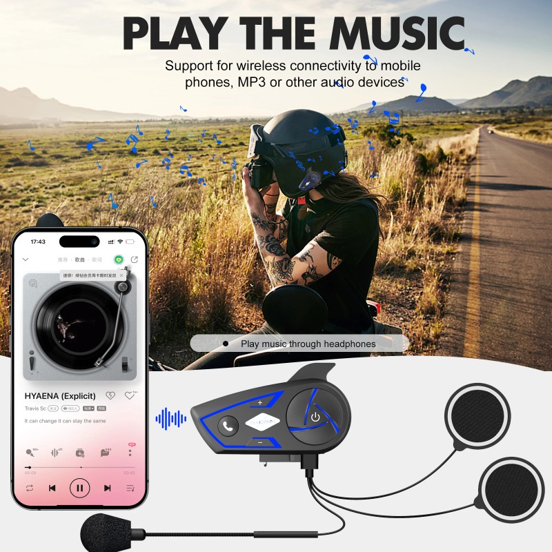 Fone de Ouvido Bluetooth para  - Intercom Headset Helmet avaliação e preço