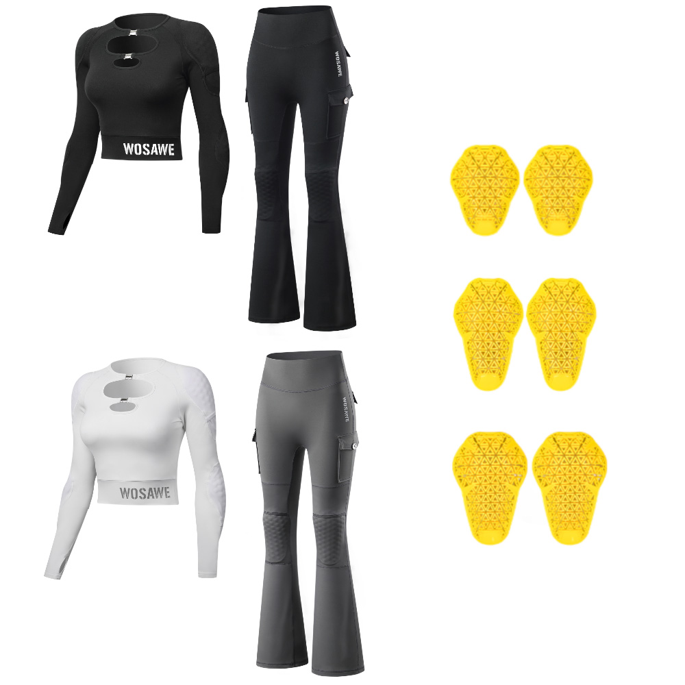 Conjunto de Jaqueta e Calças p - Motorcycle Gear Jacket Women avaliação e preço