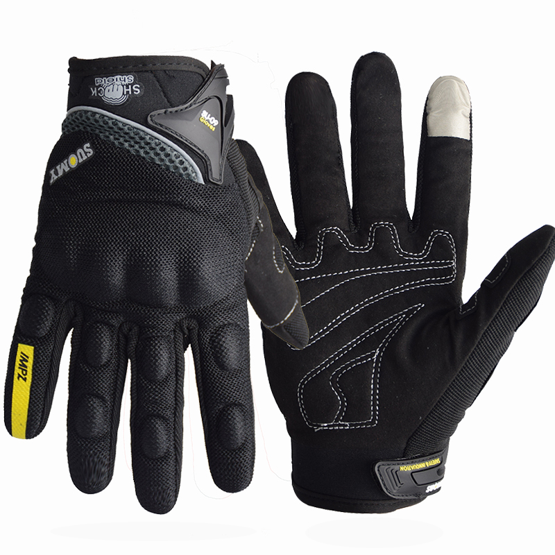 Suomy respirável dedo cheio co - Motorcycle Gear Gloves avaliação e preço