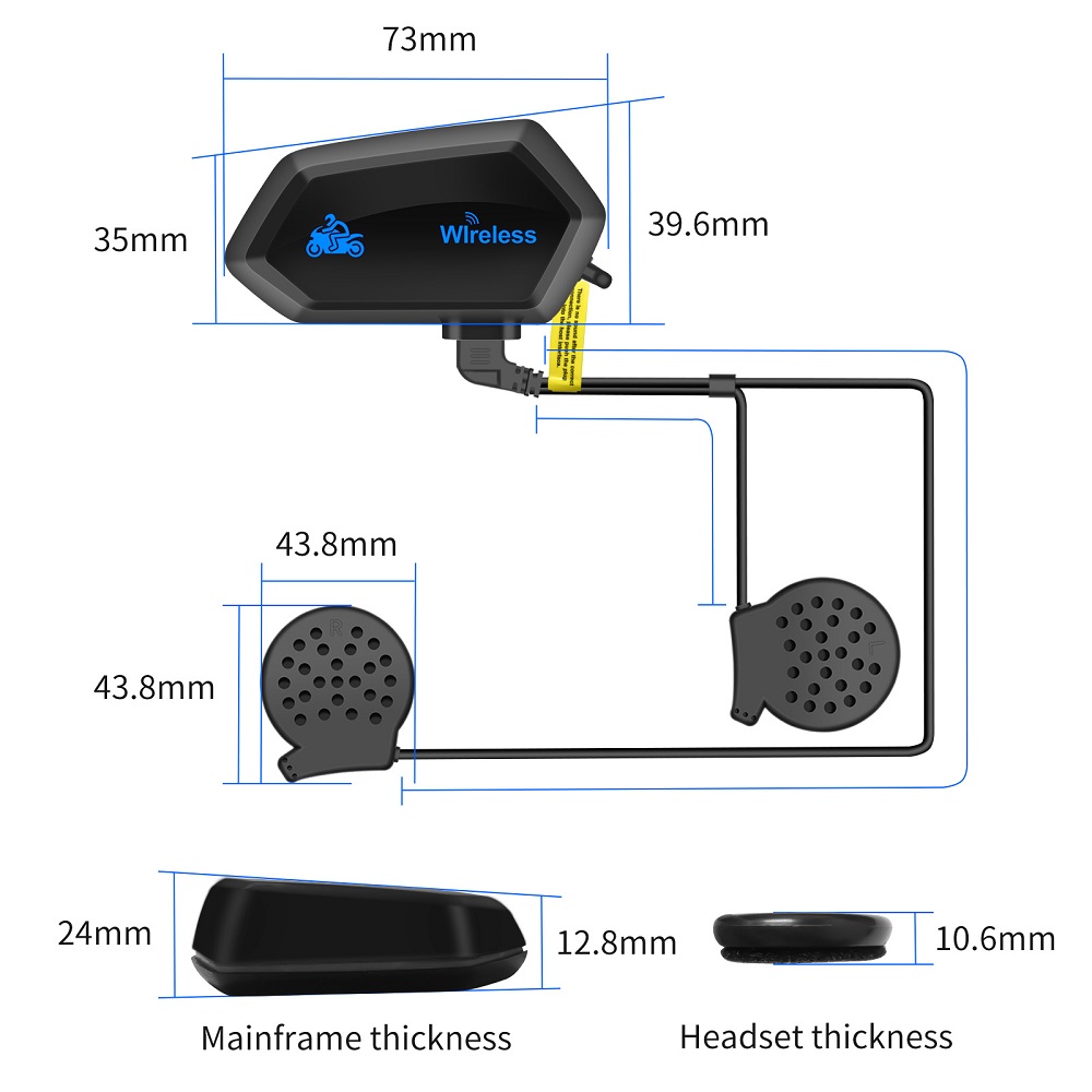 Fones de ouvido para capacete  - Intercom Headset Helmet avaliação e preço