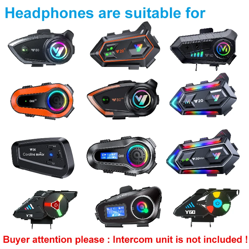 Fone de ouvido adequado para c - Intercom Headset Helmet avaliação e preço